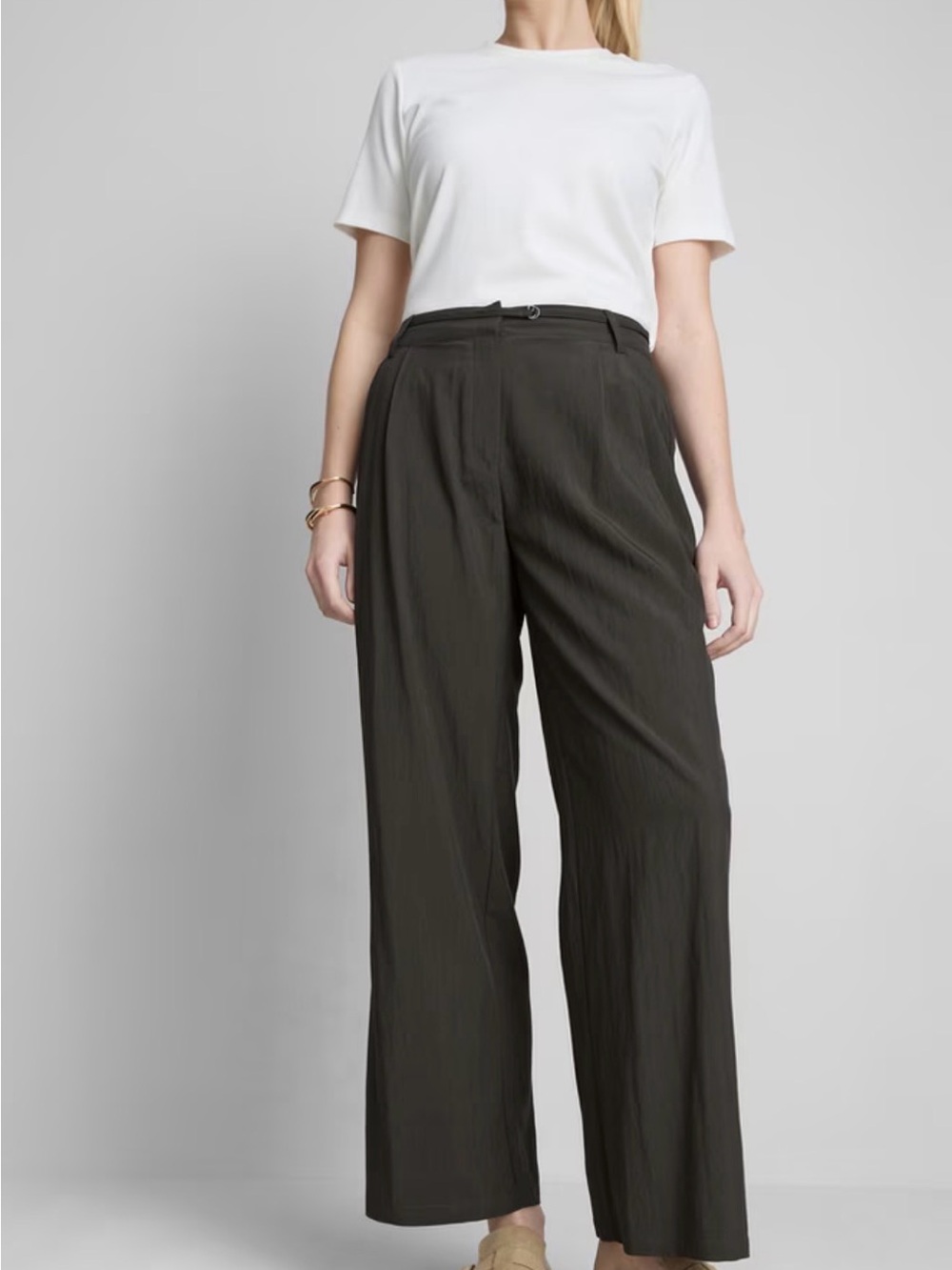 Primark Belted Wide Leg Trousers